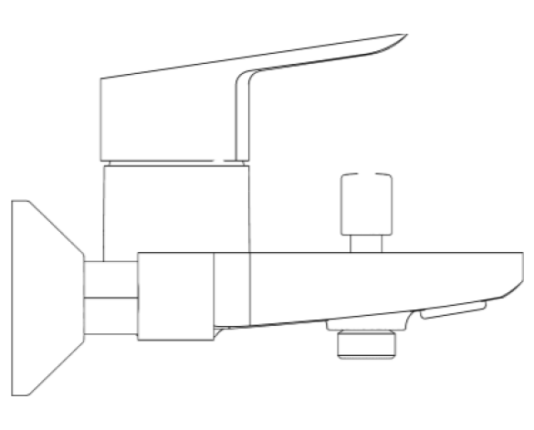 Revit, Bim, Store, Components, MEP, Object, Grohe, Plumbing, Fixtures,BauLoop,Single-lever,bath/shower,mixer,1/2″,23341000