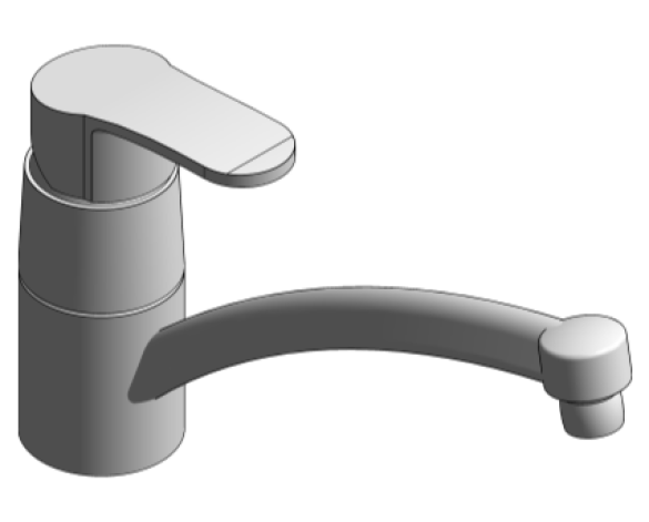 Revit, Bim, Store, Components, MEP, Object, Grohe, Plumbing, Fixtures, 14, METRIC, BauEdge, Single, Lever, Basin, Mixer, 23563000