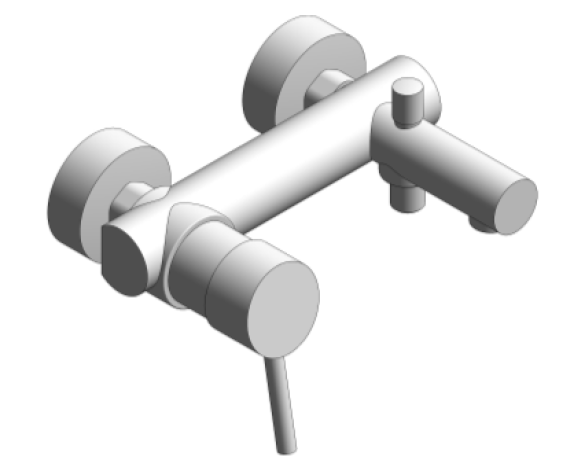 Revit, Bim, Store, Components, MEP, Object, Grohe, Plumbing, Fixtures, 14, METRIC, Concetto, Single, Lever, Bath, Mixer, 32700001