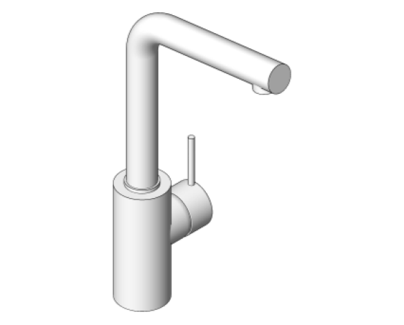Revit, Bim, Store, Components, MEP, Object, Grohe, Plumbing, Fixtures, 14, METRIC, Concetto, Single, Lever, Basin, Mixer, 23737001/23737EN1