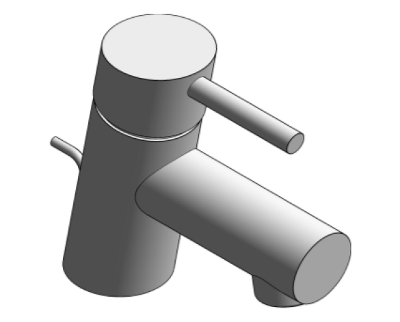 Revit, Bim, Store, Components, MEP, Object, Grohe, Plumbing, Fixtures, 14, METRIC, Concetto, Single, Lever, Basin, Mixer, 34702001-34702EN1