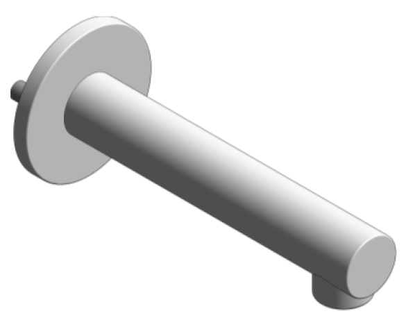 Revit, Bim, Store, Components, MEP, Object, Grohe, Plumbing, Fixtures, 14, METRIC, Concetto, Tub, Spout, 13274001