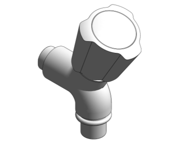 Revit, Bim, Store, Components, MEP, Object, Grohe, Plumbing, Fixtures, 14, METRIC, Concealed, stop-valve, 1/2