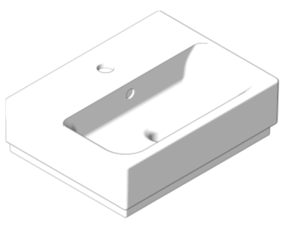 Revit, Bim, Store, Components, MEP, Object, Grohe, Cube, Ceramic, Handrinse, basin, 3948300H