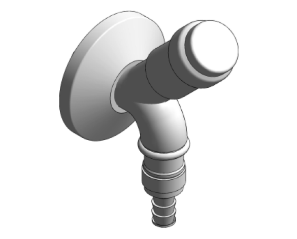 Revit, Bim, Store, Components, MEP, Object, Grohe, Plumbing, Fixtures, 14, METRIC, Eggman, stop-valve, 1/2