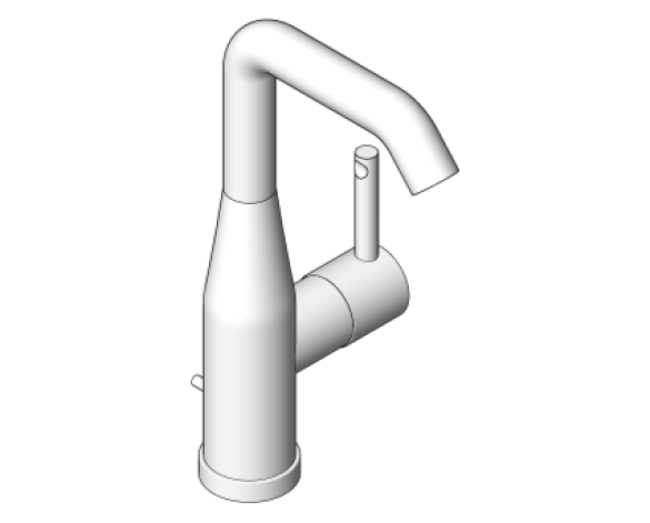 Revit, Bim, Store, Components, MEP, Object, Grohe, Plumbing, Fixtures, 14, METRIC, Essence, Basin, Mixer, 1/2