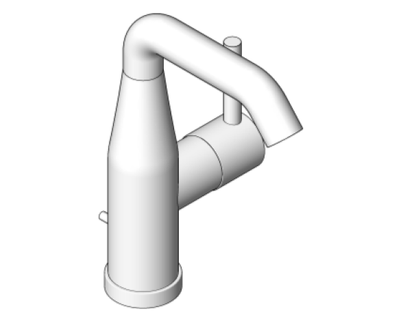 Revit, Bim, Store, Components, MEP, Object, Grohe, Plumbing, Fixtures, 14, METRIC, Essence, Basin, Mixer, 1/2