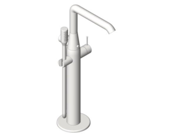 Revit, Bim, Store, Components, MEP, Object, Grohe, Plumbing, Fixtures, 14, METRIC, Essence, Bath/Shower, Mixer, 23491001