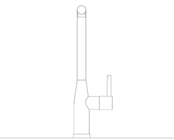 Revit, Bim, Store, Components, MEP, Object, Grohe, Plumbing, Fixtures, 14, METRIC, Essence, Single, Lever, Sink, Mixer, L, Spout, 30270000