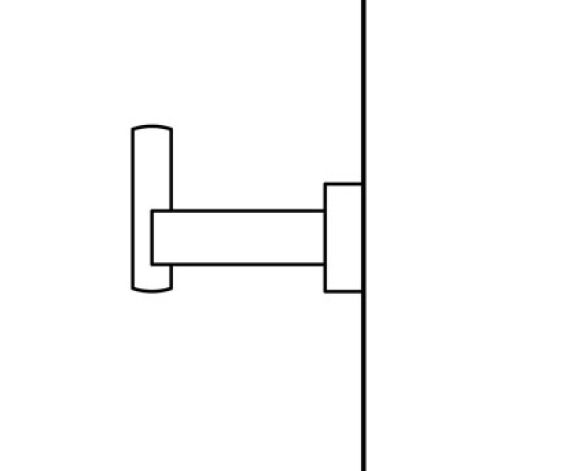 Revit, Bim, Store, Components, MEP, Object, Grohe, Plumbing, Fixtures, 14, METRIC, Essentials, Cube, Robe, Hook, 40511000