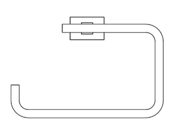 Revit, Bim, Store, Components, MEP, Object, Grohe, Plumbing, Fixtures, 14, METRIC, Essentials, Cube, Towel, Ring, 40510000