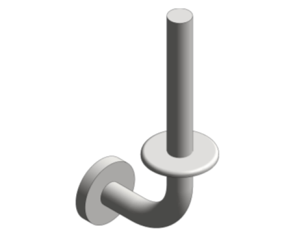 Revit, Bim, Store, Components, MEP, Object, Grohe, Plumbing, Fixtures, 14, METRIC, Essentials, Spare, Toilet, Roll, Holder, 40385000