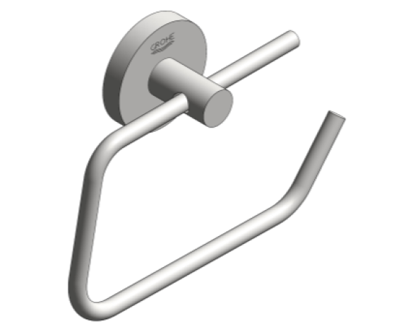 Revit, Bim, Store, Components, MEP, Object, Grohe, Plumbing, Fixtures, METRIC, Essentials, Toilet, Paper, Holder, 40689001