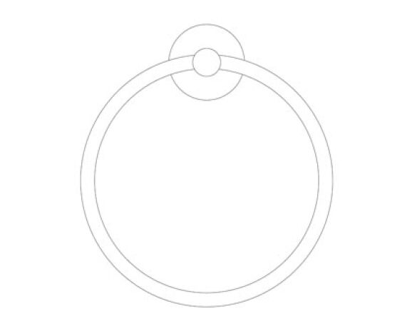 Revit, Bim, Store, Components, MEP, Object, Grohe, Plumbing, Fixtures, 14, METRIC, Essentials, Towel, Ring, 40365000