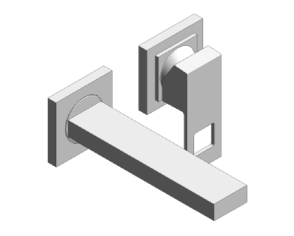 Revit, Bim, Store, Components, MEP, Object, Grohe, Plumbing, Fixtures, 14, METRIC, Eurocube, 2, Hole, Basin, Mixer, S, Size, 19895000