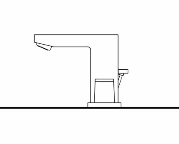 Revit, Bim, Store, Components, MEP, Object, Grohe, Plumbing, Fixtures, 14, METRIC, Eurocube, 3, Hole, Basin, Mixer, M, Size, 20351000