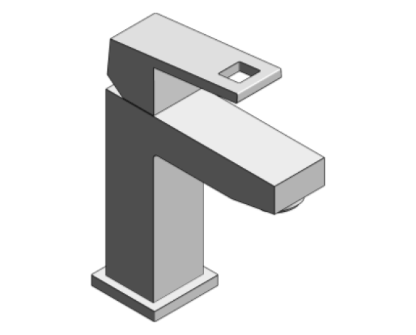 Revit, Bim, Store, Components, MEP, Object, Grohe, Plumbing, Fixtures, 14, METRIC, Eurocube, Basin, Mixer, S, Size, 23127000