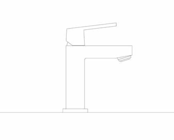 Revit, Bim, Store, Components, MEP, Object, Grohe, Plumbing, Fixtures, 14, METRIC, Eurocube, Basin, Mixer, S, Size, 23127000