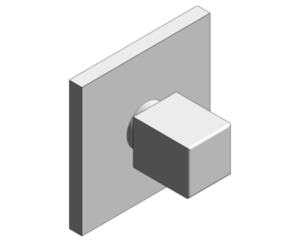 Revit, Bim, Store, Components, MEP, Object, Grohe, Plumbing, Fixtures, 14, METRIC, Eurocube, Concealed, stop, valve, 19910000
