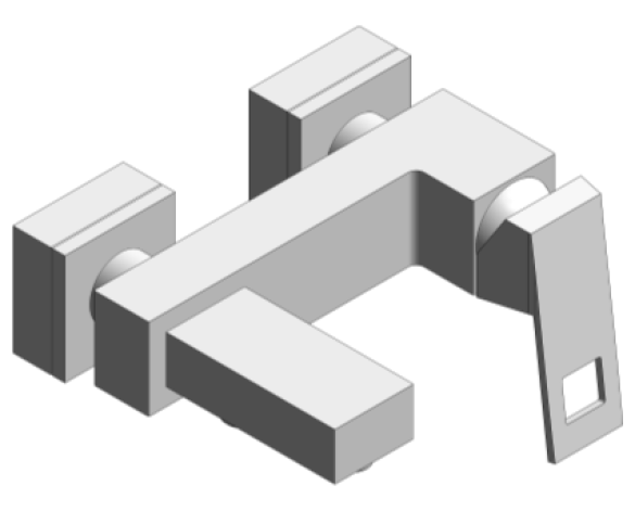 Revit, Bim, Store, Components, MEP, Object, Grohe, Plumbing, Fixtures, 14, METRIC, Eurocube, Single, Lever, Bath, Shower, 23140000