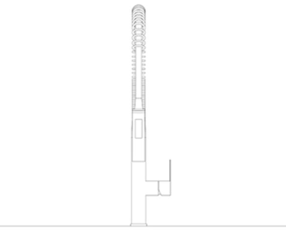 Revit, Bim, Store, Components, MEP, Object, Grohe, Plumbing, Fixtures, 14, METRIC, Eurocube, OHM, Single, Lever, Sink, Mixer, Profi, Spray, Medium, Size, 30273001