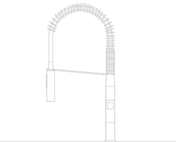 Revit, Bim, Store, Components, MEP, Object, Grohe, Plumbing, Fixtures, 14, METRIC, Eurocube, OHM, Single, Lever, Sink, Mixer, Profi, Spray, Medium, Size, 30273001