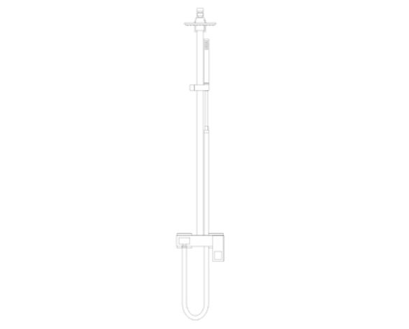 Revit, Bim, Store, Components, MEP, Object, Grohe, Plumbing, Fixtures, 14, METRIC, Eurocube, System, 150, Shower, System, with, Single, Lever, Mixer, 23147000