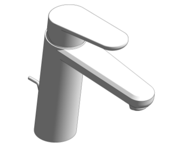 Revit, Bim, Store, Components, MEP, Object, Plumbing, Fixtures, METRIC, Grohe, Eurodisc, Basin, Mixer, 23049002