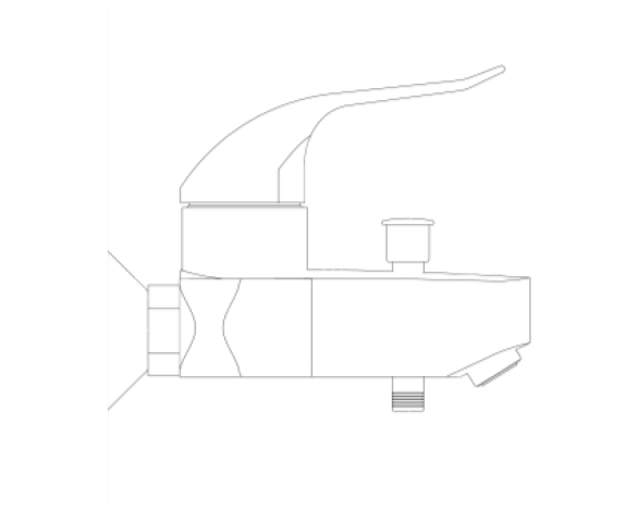 Revit, Bim, Store, Components, MEP, Object, Grohe, Plumbing, Fixtures, 14, METRIC, Costa, S, Bath, Mixer, 25485001