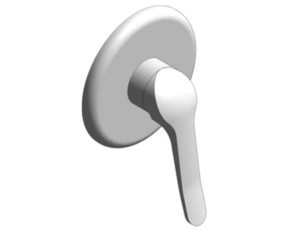 Revit, Bim, Store, Components, MEP, Object, Grohe, Plumbing, Fixtures, 14, METRIC, Euroeco, Special, Single, Lever, Shower, Mixer, Trim, 32784000