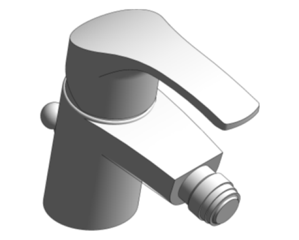 Revit, Bim, Store, Components, MEP, Object, Grohe, Plumbing, Fixtures, Eurosmart,Bidet,mixer,1/2″,S-Size,32929002