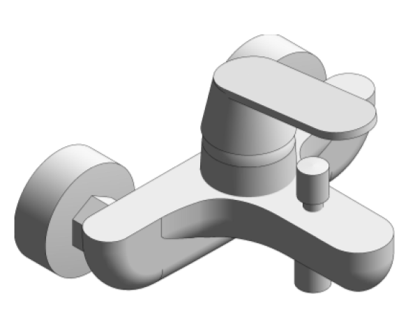 Revit, Bim, Store, Components, MEP, Object, Grohe, Plumbing, Fixtures,Eurosmart,Cosmopolitan ,Single-lever,bath/shower,mixer,1/2″,32833000