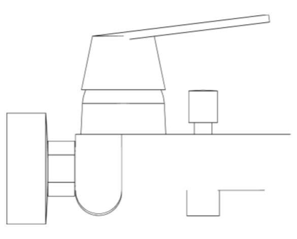 Revit, Bim, Store, Components, MEP, Object, Grohe, Plumbing, Fixtures, Fixtures,Eurosmart,Cosmopolitan ,Single-lever,bath/shower,mixer,1/2″,32833000
