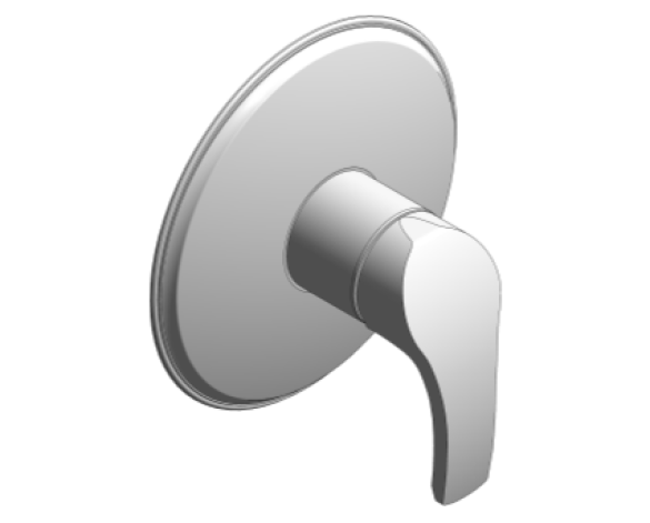 Revit, Bim, Store, Components, MEP, Object, Grohe, Plumbing, Fixtures, 14, METRIC, Eurosmart, Pressure, Balance, Valve, Trimset, 19458002