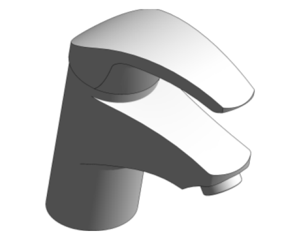 Revit, Bim, Store, Components, MEP, Object, Grohe, Plumbing, Fixtures, Eurosmart,Basin,mixer,1/2″,S-Size,32926002