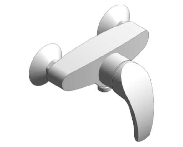 Revit, Bim, Store, Components, MEP, Object, Grohe, Plumbing, Fixtures, Eurosmart,Single-lever,shower,mixer,1/2″,33555002