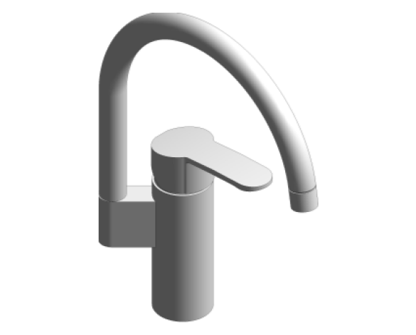 Revit, Bim, Store, Components, MEP, Object, Grohe, Plumbing, Fixtures, 14, METRIC, Eurostyle, Cosmopolitan, Single, Lever, Sink, Mixer, 30220002