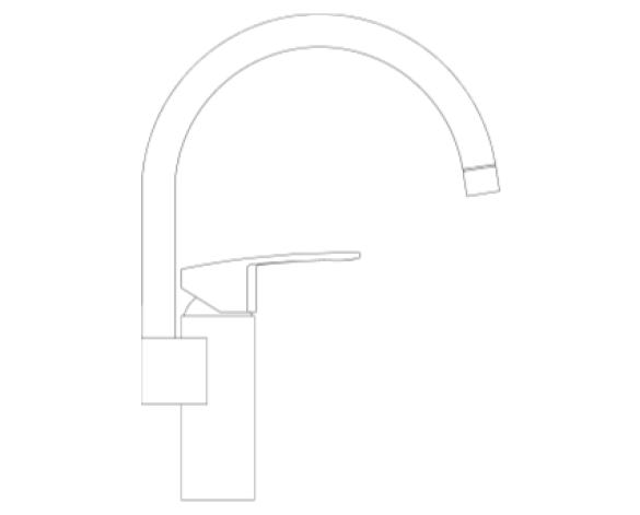 Revit, Bim, Store, Components, MEP, Object, Grohe, Plumbing, Fixtures, 14, METRIC, Eurostyle, Cosmopolitan, Single, Lever, Sink, Mixer, 30220002