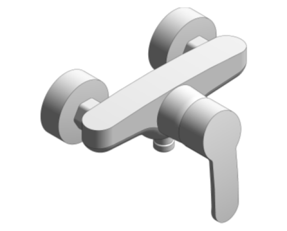 Revit, Bim, Store, Components, MEP, Object, Grohe, Plumbing, Fixtures, 14, METRIC, Eurosmart, Cosmopolitan, Single, Lever, Shower, Mixer, 32229002