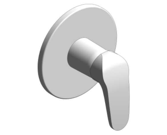 Images of Grohe Eurostyle Solid Lever Shower Mixer - 24046003