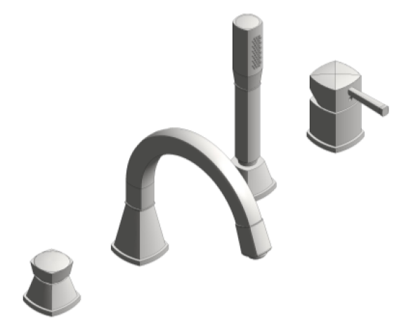 Product: GRANDERA 4-hole single-lever bath combination (29418000)