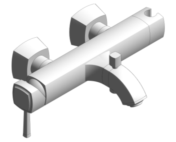 Product: GRANDERA Single-lever bath/shower mixer 1/2″ (24374000)