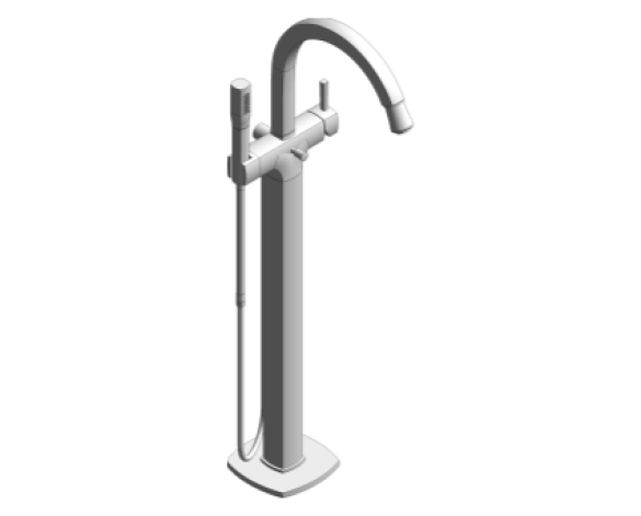 Product: GRANDERA Single-lever bath mixer 1/2″, floor mounted (24375000)