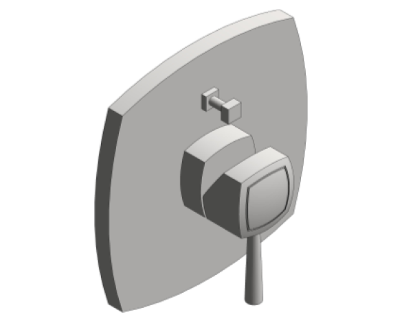 Revit, Bim, Store, Components, MEP, Object, Grohe, Plumbing, Fixtures, 14, METRIC, Grandera, Single, Lever, Bath, Shower, Mixer, Trim, 19920000