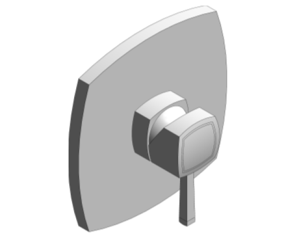 Revit, Bim, Store, Components, MEP, Object, Grohe, Plumbing, Fixtures, 14, METRIC, Grandera, Single, Lever, Shower, Mixer, Trim, 19932000