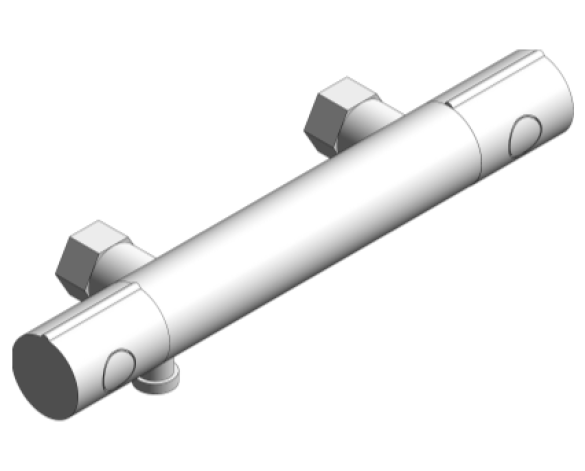 Revit, Bim, Store, Components, MEP, Object, Grohe, Plumbing, Fixtures, 14, METRIC, Grohtherm, 1000, Cosmopolitan, Shower, Mixer, 34332000