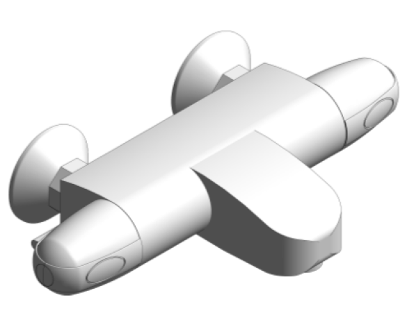 Revit, Bim, Store, Components, MEP, Object, Grohe, Plumbing, Fixtures, 14, METRIC, Grohtherm,1000,Thermostatic,bath/shower,mixer,1/2″,34155003