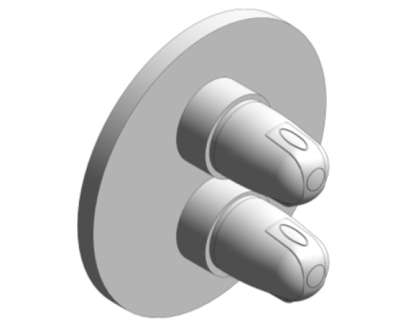 Revit, Bim, Store, Components, MEP, Object, Grohe, Plumbing, Fixtures, 14, METRIC, Grohtherm, 1000, New, Thermostatic, Shower, Mixer, 19982000