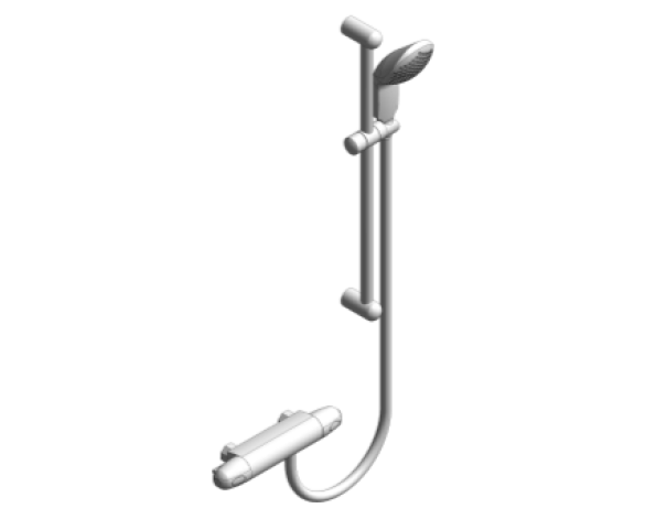 Revit, Bim, Store, Components, MEP, Object, Grohe, Plumbing, Fixtures, 14, METRIC, New, grohtherm, 100, Shower, Set, 27600000