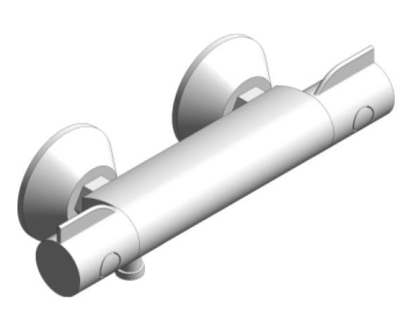 Revit, Bim, Store, Components, MEP, Object, Grohe, Plumbing, Fixtures, 14, METRIC, Grohtherm, 800, Thermostatic, Shower, Mixer, 34558000